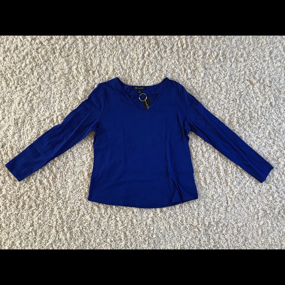 INC Blue Top. Size PXL. NWT - Picture 3 of 4